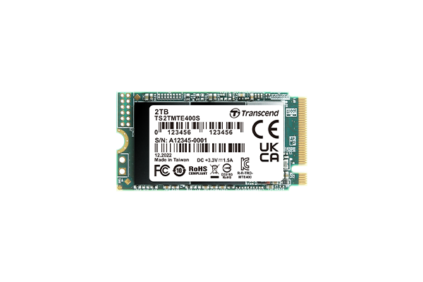 Transcend 400S M.2 2242 NVME SSD PCIe Gen3x4 SSD 3D NAND flash | Read Speed Upto 2000 MB/s Transcend 400S M.2 2242 NVME SSD PCIe Gen3x4 SSD 3D NAND flash | Read Speed Upto 2000 MB/s